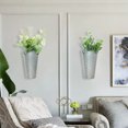thumbnail image 5 of Visland Metal Farmhouse Flower Vases - Rustic Decorative French Flower Bucket Pots for Wedding Table Centerpiece Decorations, Home Decor, 5 of 7