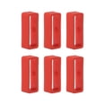 thumbnail image 1 of Unique Bargains 6pack Watch Strap Loop Fastener Rings 22mm Rubber Watch Holder Keeper Red, 1 of 6