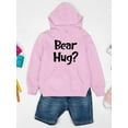 thumbnail image 3 of Bear Hug? Hoodie Juniors -Smartprints Designs,  Large, 3 of 4