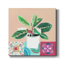 Growing Happy II-Premium Gallery Wrapped Canvas - Ready to Hang