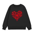thumbnail image 4 of Teen Girls Sweatshirt Cute Printed Long Sleeves Sweatshirts with Pockets Casual Crew Neck Fall Winter Pullover Tops Clothes Casual Comfy Fleece Jumper School Warm Girl Coat, 4 of 4