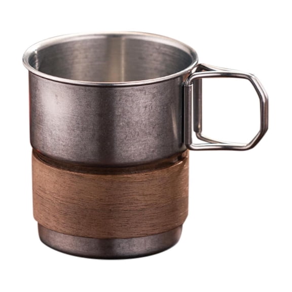 Stainless Steel Travel Mug with Lid and Handle Leak Proof Portable Coffee Cup for Camping Hiking Outdoor Adventures