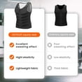 thumbnail image 6 of Lilvigor Sauna Vest with Zipper Men Sauna Suit Waist Trainer Workout Tank Top Body Shaper Compression Shirt, 6 of 6