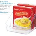 thumbnail image 4 of iDesign Linus BPA-Free Plastic 3-Tier Packet Organizer - 6.25" x 5.75" x 5", Clear, 4 of 6