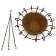 thumbnail image 2 of Deer Park D68 BA131X 17 In. Metal Flower Basket With Coco Liner, 2 of 3