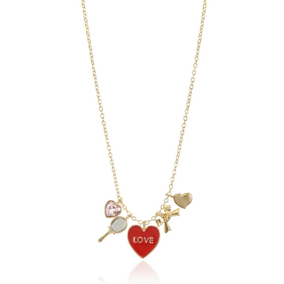 Way to Celebrate Valentine's Day Charms Necklace, 1 Piece