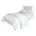 thumbnail image 2 of Castle Place Rattan Twin Wooden Platform Bed, White, 2 of 7