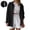 Black, variant on GZWYHT Womens Linen Cotton Button Down Shirts，Business Casual Loose Blouse Long Sleeve Button Down Shirts Spring Vacation Tops Wrinkle Free Blouse Tops Work Office Tunic Tops
