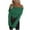 Green, variant on Karight Women Off Shoulder Fold Over Long Sleeve Sweaters Casual Solid Ribbed Knit Fall Pullover Jumper Tops