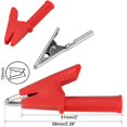 thumbnail image 5 of 4pcs Full Insulated Alligator Clips, 220V/30A Crocodile Clips for Multimeter Electrical Test, 5 of 5