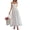 White, variant on Women's Texture Sweetheart Neck Backless Cami Dress with Ruched Ties Bodice and Lining Lyocell 85% Polyamide 15%