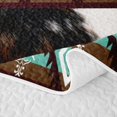 thumbnail image 5 of Erosebridal Cattle Pattern Bed Spread Queen,Western Cowhide Queen Coverlet Set,3pcs,1 Quilt and 2 Pillowcases, 5 of 7