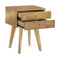 thumbnail image 4 of Weston Home Galton Rectangular 2-Drawer Wood Nightstand, Dark Blonde Birch Finish, 4 of 9