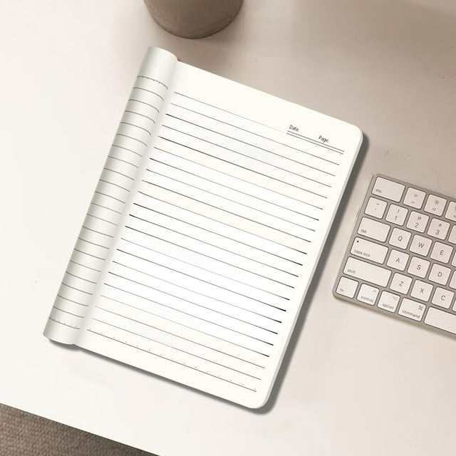 Cuaderno de Papel Kraft para Estudiantes, Diario de Lectura, Cuaderno de Tapa Blanda | Amarillo 25,8 X 18,5 X 1 Cm 240 G A5/B5/A4 Cuadrícula de 8 Mm 60 Páginas