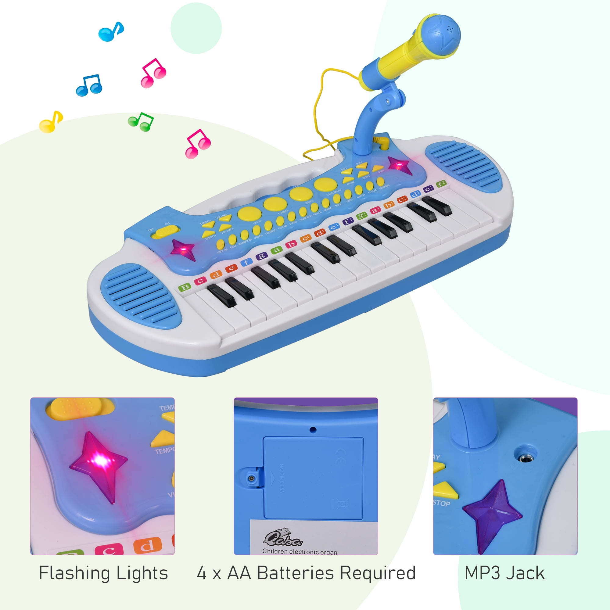 Qaba 32-Key Princess Electronic Piano Toy for Childcare - Walmart Business  Supplies