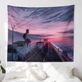 thumbnail image 2 of Tapiz de microtela Sunset Afternoon, 150 x 130 cm, 2 of 2