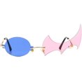 thumbnail image 2 of HAHDAXIA Lunettes de Soleil Polygone Flamme pour Femmes Sans Monture Fête Colorées Punk Lunettes Cosplay Lunettes Hommes, 2 of 6