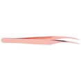 thumbnail image 1 of Herramientas de extensión de pestañas de acero inoxidable semicurvas Pinzas de injerto de pestañas postizas de precisión de oro rosa, 1 of 8