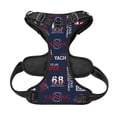 thumbnail image 5 of Lsque Nautical Style Sailboat Dog Harness, No-Pull Pet Harness with 2 Leash Clips, Adjustable Soft Padded Dog Vest with Easy Control Handle for Large Dogs-X-Large, 5 of 9