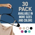 thumbnail image 5 of Set de perchas para ropa Lifemaster de plástico, 30 piezas, color negro, 5 of 5