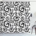 thumbnail image 1 of Ambesonne Vintage Shower Curtain, Antique Chinese Dragon, 69"Wx84"L, Black and White, 1 of 3