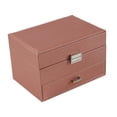 thumbnail image 2 of Joyero Caja de almacenamiento de joyas Pendientes portátiles Pulseras Anillos Elegante Organizador de almacenamiento de joyas para mujeres, 2 of 9