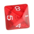 thumbnail image 3 of Juego De Dados De 10xGem Muti Sided De 5 D8 D&amp;D TRPG Warhammer Games Rojo 10 piezas, 3 of 8