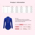 thumbnail image 7 of TSSOE Kids Boys Glittery Rhinestone Gymnastic Dance Leotard Long Sleeve Athletic Ballet Dance Skating Dancewear Blue 12, 7 of 7