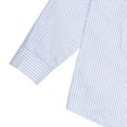 thumbnail image 3 of NAISIBABY Boys Uniform Shirt, Striped Lapel Button Long Sleeve Kids Shirt Top Blue 7T, 3 of 5