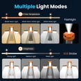 thumbnail image 3 of Luces de camping CAVN recargables con mando a distancia y trípode de 2,15 kg, 3 of 5
