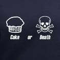 thumbnail image 3 of CafePress - Cake Or Death T Shirt - Women's V-Neck Dark T-Shirt, 3 of 4