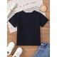 thumbnail image 2 of Fancy' Printed Crew Neck T-Shirt For Boys and Girls Back-To-School Season Short Sleeve T-Shirt Top For Toddlers, 2 of 6