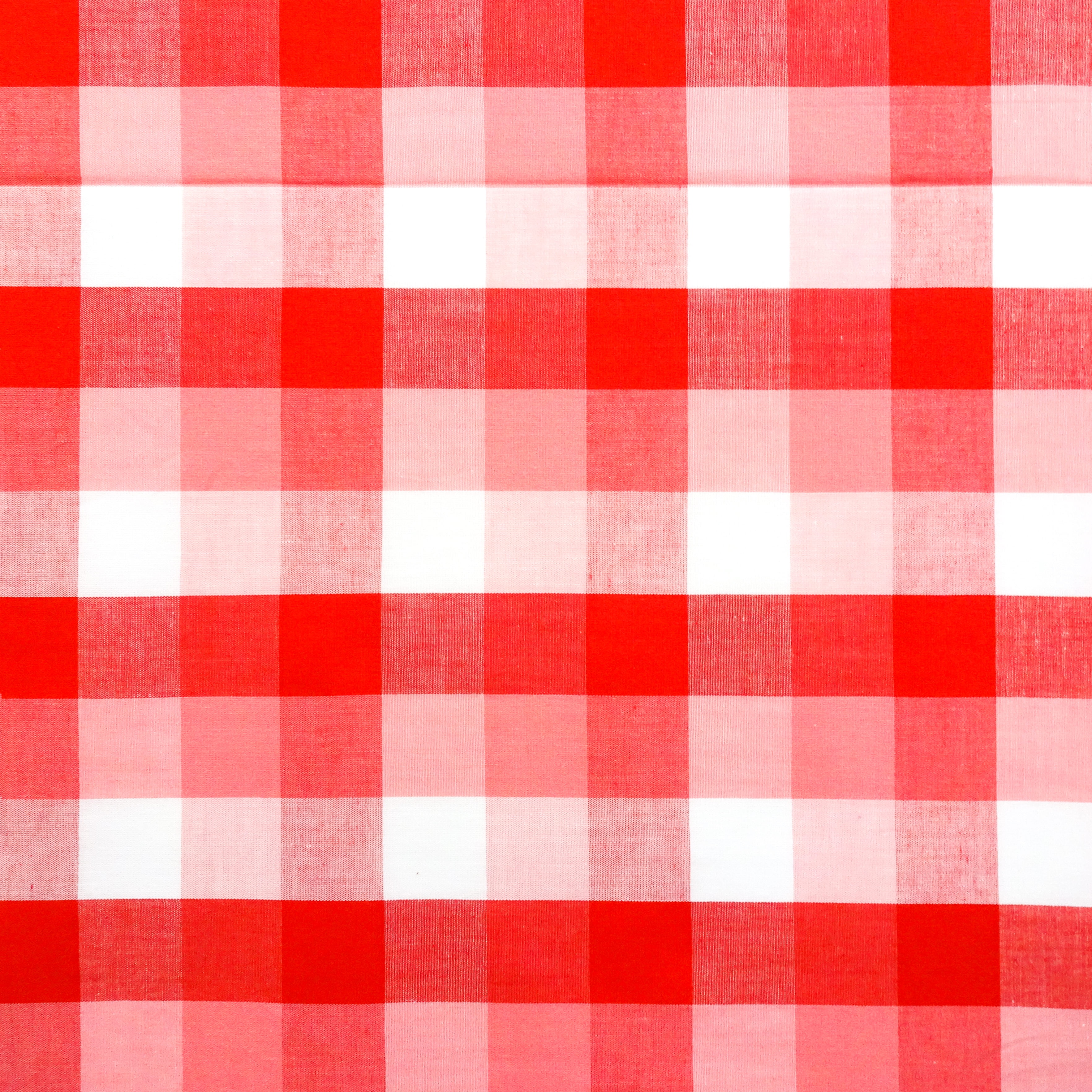 Waverly Inspirations 1' Gingham 44' x 36' 100% Cotton Print 1 Yard Precut Quilting Fabric, Poppy Red