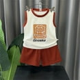 thumbnail image 2 of YunPes Children's Vest Shorts Suit Spring Summer Autumn Comfortable Loose Version Children's Clothing Toddler Boy Outfits 4t, 2 of 8
