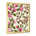 thumbnail image 2 of Designart 'Pink Vintage Wildflowers' Traditional Framed Art Print, 2 of 4