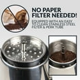 thumbnail image 3 of HomeCraft 10-Cup Stainless Steel Electric Percolator Coffee Pot with Stay Warm Function, 3 of 8