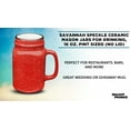 thumbnail image 3 of 10 Savannah Speckle Ceramic Mason Jars Set, 16 oz.- Stoneware, C-handle, Durable - Red, 3 of 5