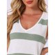 thumbnail image 5 of Conjunto de lounge para mujeres INSPIRE CHIC Pjs Top de tanque y pantalones cortos V cuello Conjunto de pijama M Verde, 5 of 6