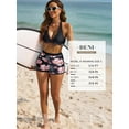 thumbnail image 5 of SHEWIN Bikini Sets for Women High Waist Swimsuits Halter Bikini Two Piece Bathing Suits Black XL, 5 of 10