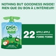 thumbnail image 2 of GoGo squeeZ Fruit Sauce Snack Pouches Multi-, Apple, No Sugar Added Box of 22 Pouches, 2 of 7