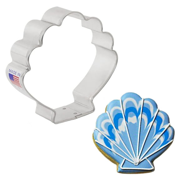 Ann Clark Cookie Cutters Seashell Cookie Cutter, 3.25"