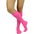 thumbnail image 5 of ToBeInStyle Women's Fashion Opaque Nylon Knee High Socks - Fuchsia, 5 of 7