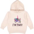 thumbnail image 2 of Inktastic 2nd Birthday Unicorn 2 Year Old Girl Toddler Hoodie, 2 of 4
