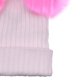 thumbnail image 3 of Sombrero de bebé niña Gorros de invierno Sombrero de punto de para niña Sombrero cálido para bebé informal, cumpleaños, festival, estudio fo - + rosa para madre Sunnimix Sombrero de invierno para niños, 3 of 7