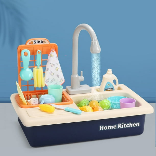 Kitchen Sink Toys Electric Dishwasher Playing Toy Pretend Playing Set