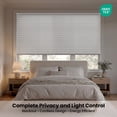 thumbnail image 4 of BlindsAvenue Cordless Cellular Shades, Room Darkening Blackout Honeycomb Blinds for Indoor Window, Thermal Insulation, Noise Reduction, White, 35"W x 48"H, 4 of 10