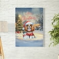 thumbnail image 2 of Merry Christmas Woofmas Xmas Noel Cavalier King Charles Spaniel Santa Snowman Vertical Matte Canvas Poster Dog Lover Gifts Wall Art Home Decor - 13016, 2 of 5