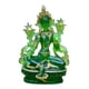 thumbnail image 2 of Estatua de Buda sentado Figura de Buda Decoración del hogar Manualidades Baño Regalos Manualidades Verde, 2 of 9