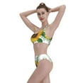 thumbnail image 6 of Picia Sunflowers (2) Women's High Waisted Bikini Scoop Neck Swimsuit Two Pieces Bathing Suit-Small, 6 of 8