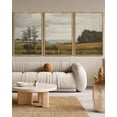 thumbnail image 5 of Drsoum Large 24x36in3pcs Natural Framed Vintage Landscape Wall Art Grassland Wall Prints Classic Retro Farmhouse Rustic Decorations for Living Room Bedroom, 5 of 6